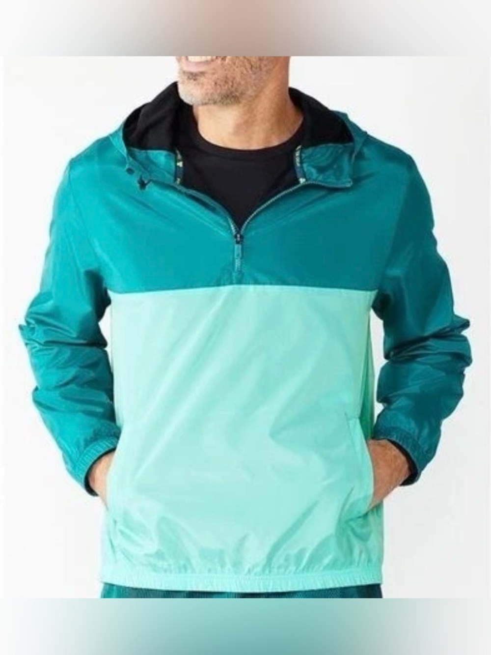 Tek Gear Men Pullover Windbreaker (Size: S)